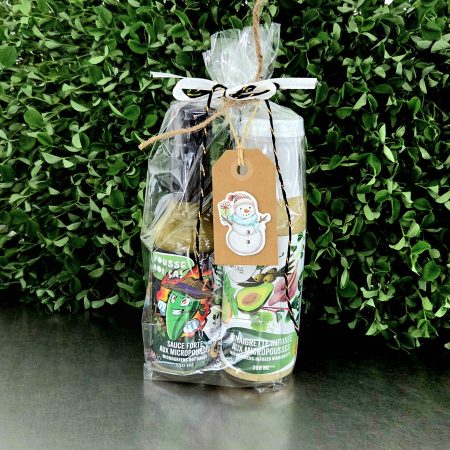 Duo Vinaigrette et Sauce Piquante infusée aux micropousses (Festif)